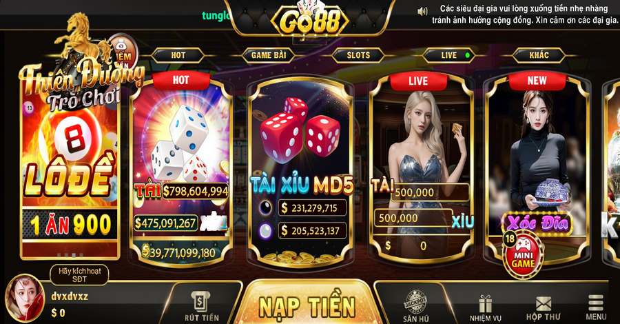 Tổng quan giới thiệu cổng game GO88 uy tín nhất